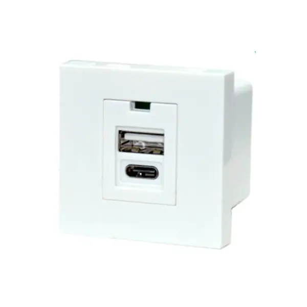 Meji Port TypeA + C Usb Ṣaja Socket Module