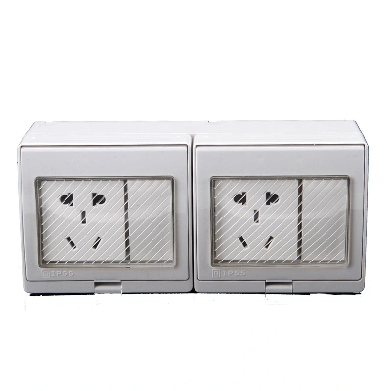 IP55 Series 5 Pin Multifunction Wall Socket pẹlu Yipada fun Home