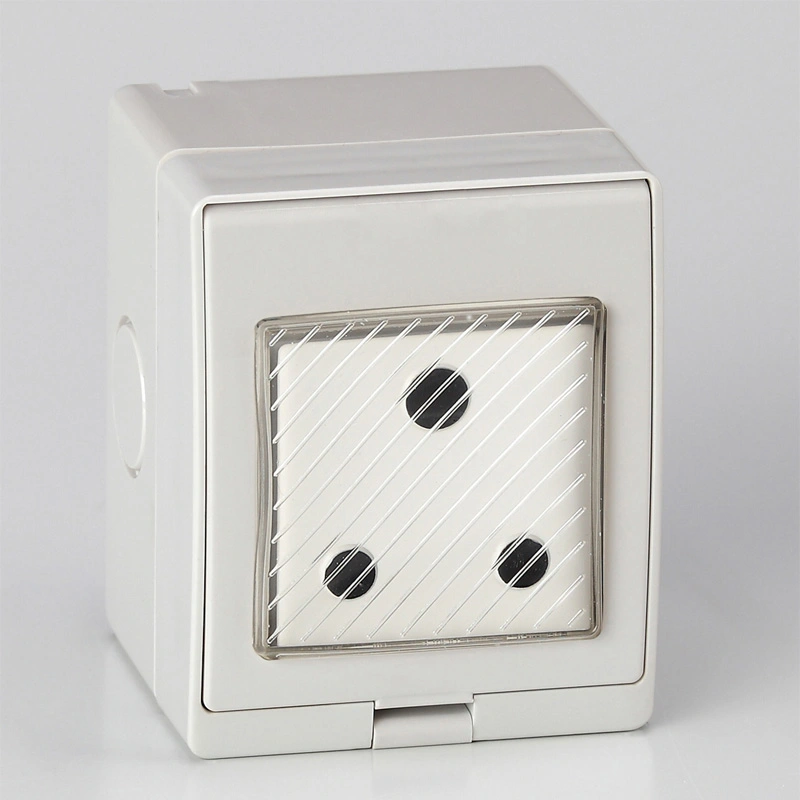 IP55 Series Ita gbangba mabomire South African Socket pẹlu Yipada