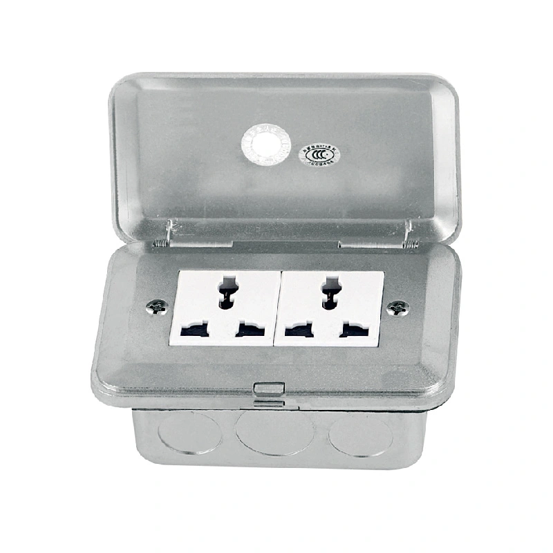 Agbejade Up Iru Double Socket Floor Box