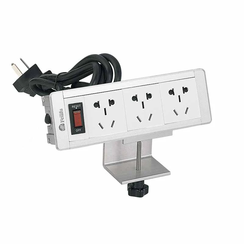 Yiyọ Dimole Mount Table Power rinhoho Socket pẹlu akọmọ