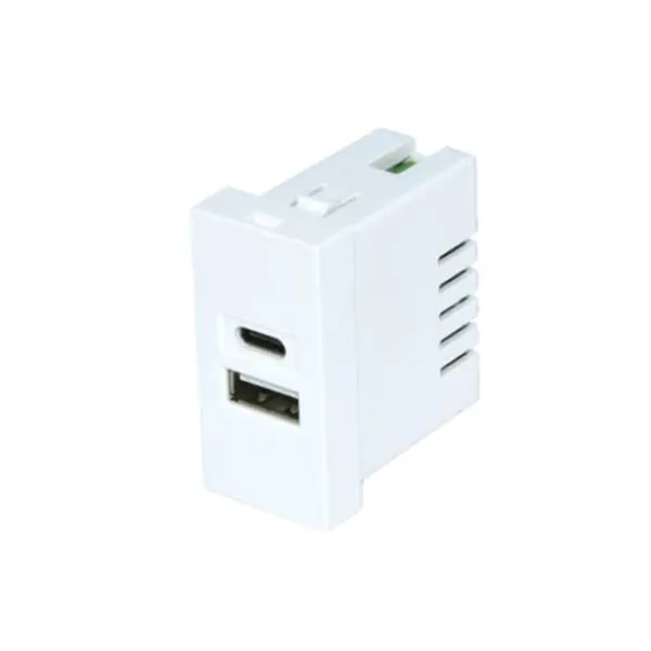 Twin Port TypeA + C Usb Ṣaja Socket Module